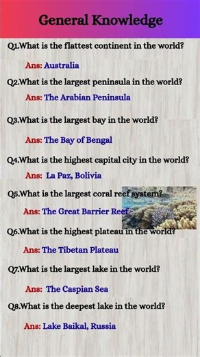 Genius Level Geography Quiz 🧠 #geography #challenge #gk
