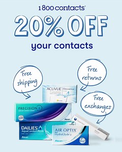 6K views | Fast, free shipping. Free returns and exchanges. And a great discount on your first order. What’s not to love? | 1-800 Contacts | Facebook