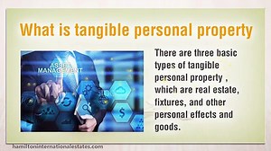 What is tangible personal property
