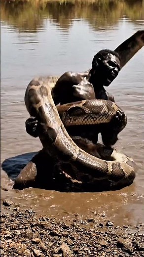 Ancient Python attacks Early Human | Life Million Years Ago