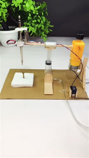 👉 Automatic Drilling Machine 🔥 DIY Genius Build!