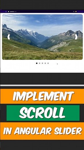 How to implement scrolling in Angular slider #coding #slider #angular #frontend