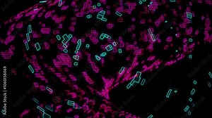 Cyber Hacking Background Video | Digital Glitch Effects, Data Breach Animation, Code and Encryption Visuals | Perfect for Tech, Security, and Thriller Projects 4K