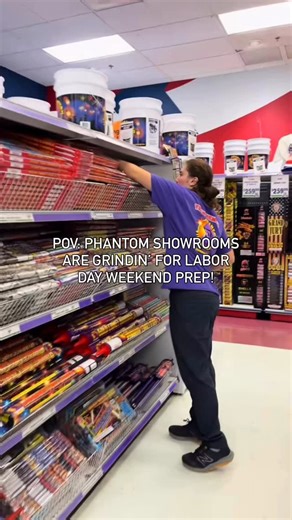 Phantom Fireworks on Instagram: "Labor Day Weekend kicks off TOMORROW! 💥 Our Phantom crew is grinding hard to make sure your holiday lights up like never before. 💪🏼🎇🇺🇸 Do you have your Labor Day fireworks ready? #phantomfireworks #fireworks #fireworktime #fireworkshow #fireworkdisplay #lightitup #laborday #labordayweekend"