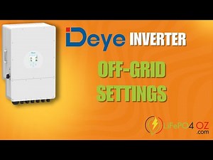 Deye 48V Inverter Off-Grid Setup & Settings Explained