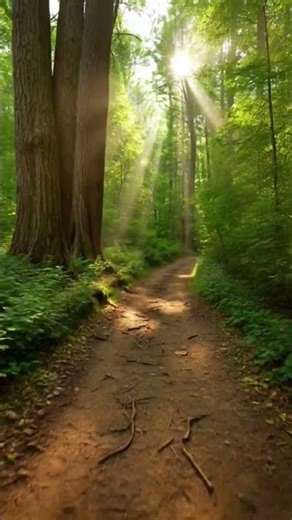 Sunny Spring Path 🌿☀️ #springnature #naturevideo #sunnyday#relaxingnature #springvibes #shortsviral