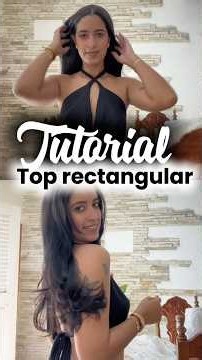 ¿Cómo hacer el top rectangular en tendencia? Tutorial‼️‼️ #sewing #costura #moda #diy #tutorial #top