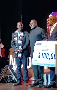 From Gambaga. Alkoh share wins the maiden edition of the McDan Entrepreneurship Challenge with a Whooping $100,000. _ A huge Congratulations to him. Cc #mcdanentrepreneurshipchallenge. Cc @mcdan_shipping @drdanielmckorley | WellMax Micro-Credit & WellMax Inclusive Insurance