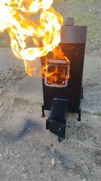 Rocket stove heater build concept DIY 🔥