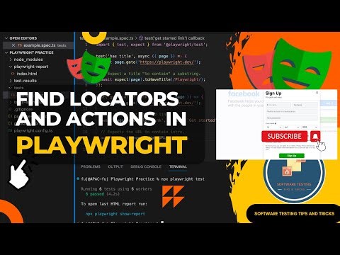 Playwright tutorials for beginners - locators and actions
