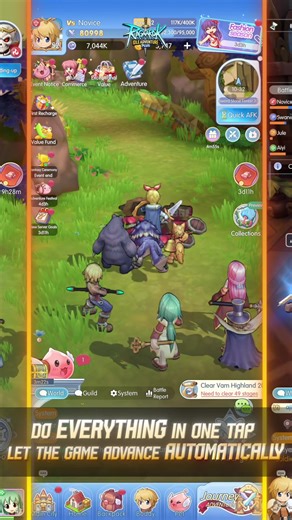 Welcome to a stress-free idle RPG experience like no other ~ Absolute perfection in gameplay, storytelling, and endless rewards every day. | RO Idle Adventure Plus