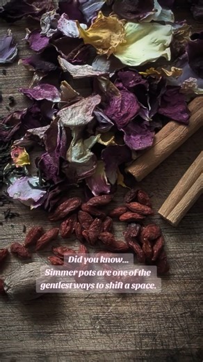 No smoke. No force. Just heat, water, and intention. Perfect for ritual work 💜 --- #simmerpot #greenwitch #toxfreeliving #aussiewitch #herbal | Dark Thread Design