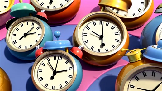 Clock Animation – Elegant 3D Time Concept Video