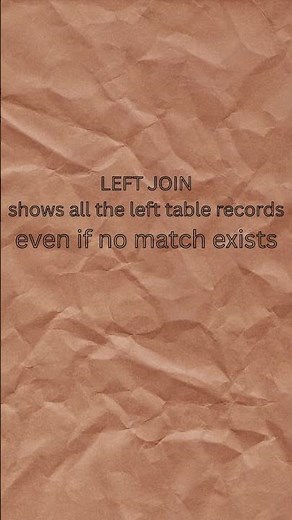 LEFT JOIN vs INNER JOIN explained simply