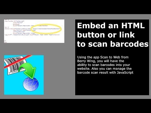 Embed HTML button to scan barcodes