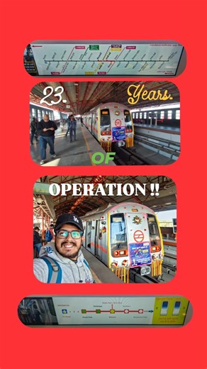 Celebrating 23 years of Delhi Metro, the way it began 🚇❤️ #shorts #delhimetro