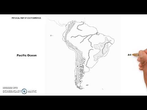 Physical Map of South America Continent / South America Map / Physical Geography of South America