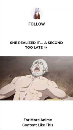She realized it… 1 second too late 💀 #anime #shorts