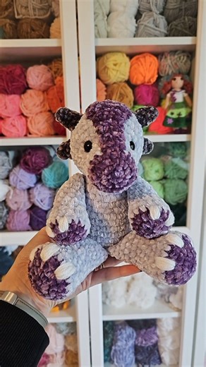 5K views · 180 reactions | I used my newest free crochet pattern to make a velvet Ankylosaurus! I just love how this one turned out!  https://www.thenicolechase.com/patterns/mini-archie-the-ankylosaurus #thenicolechase #miniarchietheankylosaurus #crochetdinosaur #amigurumi #crocheting | Nicole Chase Crochet Patterns | Facebook