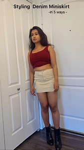200 reactions · 11 comments | Styling one denim skirt in 5 different ways ( I love denim skirts so much ) . . . . #miniskirt #miniskirts #denim #denimskirt #shortskirt #styling #fypシviralシ | Poonam Biswas | Facebook