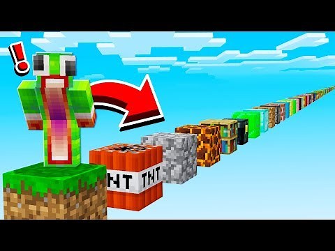 JUMPING ON EVERY. SINGLE. MINECRAFT. BLOCK.