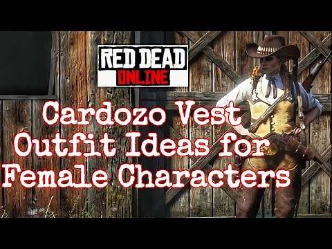 RDR2 * 6 Cardozo Vest Outfit Ideas for Female Characters * Red Dead Redemption Online