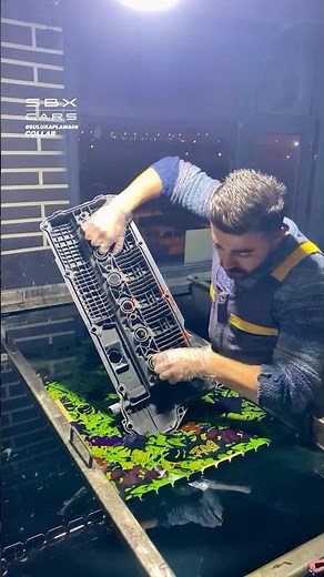 Hydro Dipping Car Parts! 😍 #hydrodipping #carparts #cars