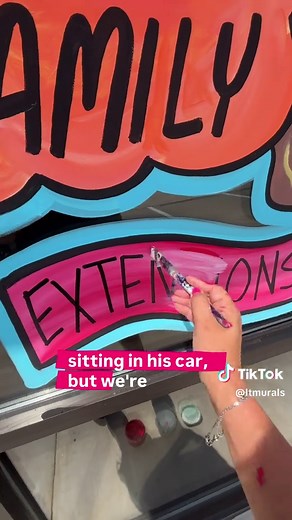 Am I embarrassed no! It happens to all creatives at some point! Has it happened to YOU? The owners and I both missed it because it's just so colorful and fun! Here's an easy fix though if you do misspell a word and it only took about 20 minutes with drying times included. Thanks for watching! #howtopaintwindows #tipsandtricks #oops #windowpainting #LTmurals #houstonartist
