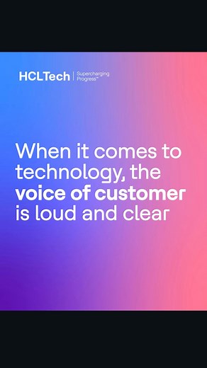 HCLTech on Instagram: "🔊 When client success speaks volumes. A banking industry leader shares how HCLTech made a significant contribution to technology changes tied to revenue growth — backed by a partnership defined by consistently going the extra mile. Hear more voices explain why we’re the only provider rated a Customers’ Choice in all 6 Gartner Peer Insights™️ Voice of the Customer reports for IT Services using the link in our bio. #TheVoiceThatMatters #HCLTech #CustomersChoice"