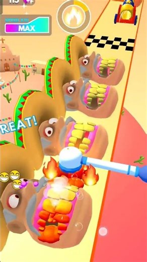 Teeth Runner Game Challenge 🦷 | Collect Teeth, Upgrade Smile & Reach Finish Line Fast!