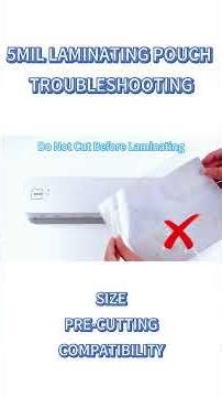 How to Reduce Jams with 5mil Laminating Pouches #lamination #jam #laminatingmachine