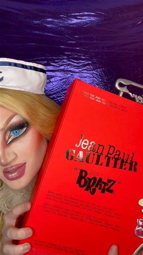 Irene The Alien on Instagram: "Bratz x @JeanPaulGaultier 💋✨ Sasha is wearing the couture she deserves! Snatch her up exclusively on bratz.com starting July 2nd at 8AM PST. This is a limited edition drop, so act fast! #ad"