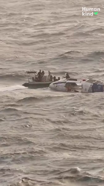 Rower stranded in cyclone rescued by Australian team