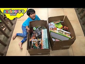 2 BOXES of DINOSAUR TOYS! Skyheart's new awesome dinosaur playsets and toys for kids playtime
