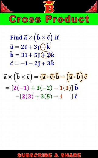 Cross Product of 3 vectors