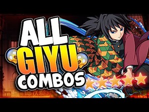 ALL OPTIMAL GIYU COMBOS!! |Demon Slayer The Hinokami Chronicles|