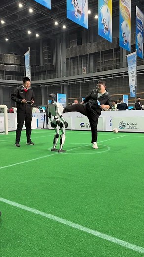 236K views · 242 reactions | Witness the incredible capabilities of a human-like robot with an advanced self-recovery mechanism! If it falls, this remarkable creation can effortlessly get back up on its own, showcasing cutting-edge technology in robotics. A perfect blend of engineering brilliance and innovation, this robot is a step closer to making lifelike machines a reality. Truly fascinating to watch! | Asian Technology | Facebook