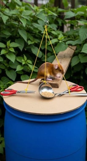 Shocking! Kitchen tools turn trap, mouse caught in seconds #pestcontrol #kitchentips #DIY