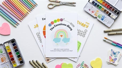Kids Emotions Diary L Feelings & Moods Tracker for Kids L Feeling Check-in (PDF Download) - Etsy