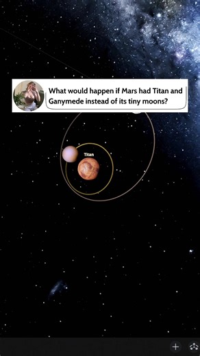 What if Mars had Titan and Ganymede its Moon? #space #universe #astronomy #simulator