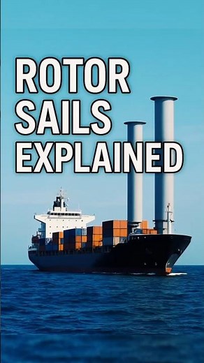 Rotor Sails Explained — How Spinning Poles Push Ships Forward 🌊#shorts #reelchallenge