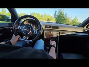 AUDI RS4 B7 V8 MANUAL POV DRIVE * MARTELIUS EXHAUST * MIC *