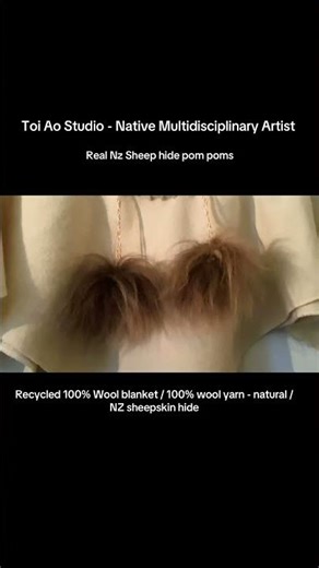 DIY upcycled winter cover up -Blanket stitch/wool/sheepskinfurhide