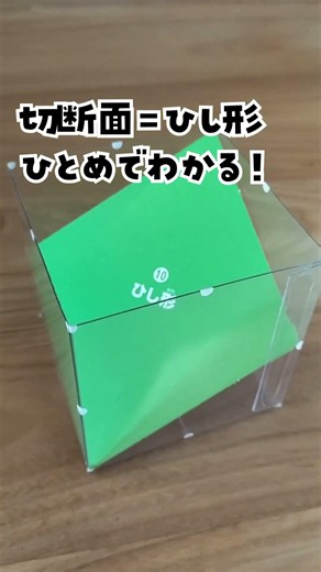 [Middle School Entrance Exams] Understanding 3D Geometry Cross-Sections with Models #shorts