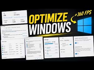 Optimize Your Windows PC for Performance - Make it FASTER