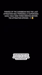 Pirates of the Caribbean!! A classic attraction near and dear to Walt’s heart!! 🥹❤️ Walt planned a spectacular grand opening ceremony for Pirates of the Caribbean! Unfortunately, Walt never made it to the grand opening on March 18, 1967. 🥺🏴‍☠️ Walt’s team followed his script and honored his opening day wishes. Veteran DL performer Wally Boag, star of the long-running Golden Horseshoe Revue stage show, donned a pirate costume and led a scurvy crew from the Sailing Ship Columbia to the Pirates