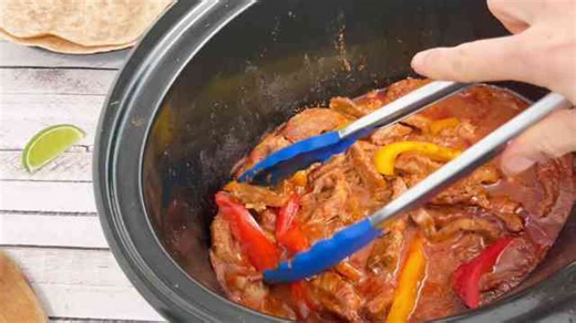 Fall-Apart Tender Beef Fajitas Straight from Your Slow Cooker