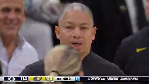 A wild ending in the Clippers-Pacers game:Kawhi Leonard hits the jumper over 2 Pacers, with 0.4 seconds remaining, giving the Clippers the lead, Andrew Nembhard banks in the long inbound pass - turnover.Bennedict Mathurin misses both clutch free throws, the Pacers call a timeout, Jay Huff gets fouled on the inbound by Brook Lopez, but he misses both chances to tie the game, and in fact, missed a chance to win the gameSo Kawhi Leonard with the game winner in A WILD ENDING in Indiana