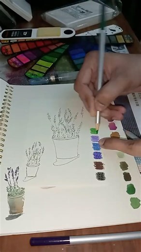 Making Watercolor Learning Cards #diy #watercolorpainting #craft