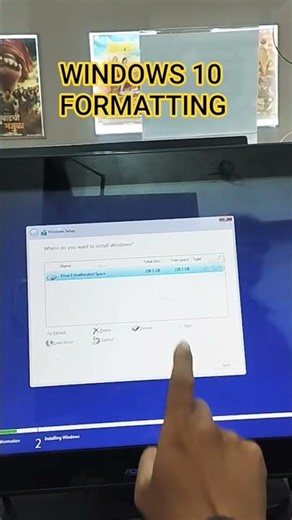 WINDOWS 10 FORMATTING #windows #computerrepair